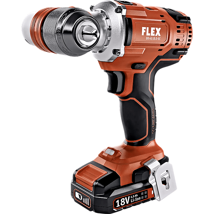 FLEX DD 4G 18.0-EC 4-Gang Akku-Bohrschrauber 18,0 V Set Seitenansicht